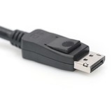 Digitus AK-340106-020-S, Cable negro