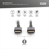 Digitus Cable de conexión DisplayPort 1.4 Premium, UHD 8K negro/Gris