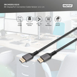 Digitus Cable de conexión DisplayPort 1.4 Premium, UHD 8K negro/Gris