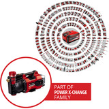 EINHELL Bomba de jardín a batería AQUINNA 36/38 F LED, 36 Voltios (2x18V) rojo/Negro