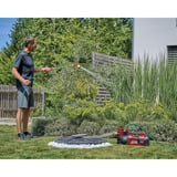 EINHELL Bomba de jardín a batería AQUINNA 36/38 F LED, 36 Voltios (2x18V) rojo/Negro