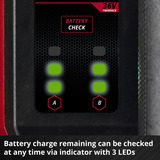 EINHELL Bomba de jardín a batería AQUINNA 36/38 F LED, 36 Voltios (2x18V) rojo/Negro