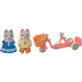 EPOCH Sylvanian Families - Set de Juego Tándem con Figuras, Juegos de construcción 