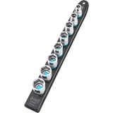 Hazet SmartRail 1/2" juego de dados para llave de vaso, hexagonal, 8 piezas, Llave de tubo negro