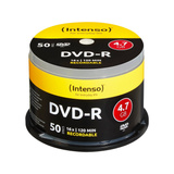 Intenso DVD-R 4.7GB, 16x 4,7 GB 50 pieza(s), DVDs vírgenes 16x, DVD-R, 120 mm, Caja para pastel, 50 pieza(s), 4,7 GB