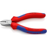 KNIPEX 70 02 125, Alicates de corte rojo/Azul