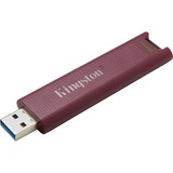 Kingston DataTraveler 512GB Max Type-A 1000R/900W USB 3.2 Gen 2, Lápiz USB Burdeos, 512 GB, USB tipo A, 3.2 Gen 2 (3.1 Gen 2), 1000 MB/s, Deslizar, Rojo