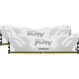 Kingston FURY FURY 32 GB 6400 MT/s DDR5 CL32 DIMM (Kits de 2) Renegade White XMP, Memoria RAM blanco, 32 GB, 2 x 16 GB, DDR5, 288-pin DIMM