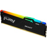 Kingston FURY FURY Beast 16GB 6000MT/s DDR5 CL30 DIMM RGB EXPO, Memoria RAM negro, 16 GB, 1 x 16 GB, DDR5, 288-pin DIMM, Negro