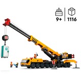 LEGO City Grúa de Obra Móvil Amarilla, Juegos de construcción Juego de construcción, 9 año(s), Plástico, 1116 pieza(s), 2,08 kg