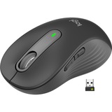 Logitech Signature M650 L, Ratón grafito, mano derecha, Óptico, Bluetooth, 4000 DPI, Grafito