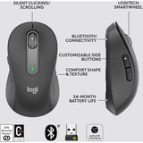 Logitech Signature M650 L, Ratón grafito, mano derecha, Óptico, Bluetooth, 4000 DPI, Grafito