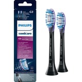 Philips Sonicare G3 Premium Gum Care HX9052/33 Pack de 2 cabezales negros de cepillos, Cabezal de cepillo negro, 2 pieza(s), Negro, Suave, Caucho, 2 Series plaque control 2 Series plaque defense 3 Series gum health DiamondClean DiamondClean...