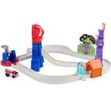 Spin Master True Metal Total City Rescue Set, Pistas de carreras Circuito de la película de PAW Patrol, con un exclusivo vehículo de Marshall incluido