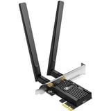 TP-Link Archer TX55E WLAN / Bluetooth 2402 Mbit/s, Adaptador Wi-Fi Inalámbrico, PCI Express, WLAN / Bluetooth, Wi-Fi 6 (802.11ax), 2402 Mbit/s, Negro