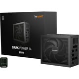 be quiet! Dark Power 14 850 W - 80 Plus Titanium unidad de fuente de alimentación 20+4 pin ATX ATX Negro, Fuente de alimentación de PC negro, 850 W, 100 - 240 V, 950 W, 50/60 Hz, 10 A, 5 A