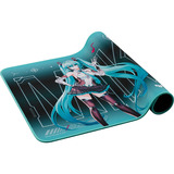 ASUS TUF Gaming P1 Hatsune Miku Edition Alfombrilla de ratón para juegos Turquesa, Almohadilla de ratón para juegos multicolor, Turquesa, Imagen, Tela, Caucho, Base antiderrapante, Alfombrilla de ratón para juegos