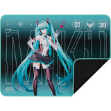 ASUS TUF Gaming P1 Hatsune Miku Edition Alfombrilla de ratón para juegos Turquesa, Almohadilla de ratón para juegos multicolor, Turquesa, Imagen, Tela, Caucho, Base antiderrapante, Alfombrilla de ratón para juegos