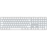 Apple Magic Keyboard con Touch ID y teclado numérico plateado/blanco