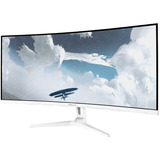 Arozzi Nova 34T2K165, Monitor de gaming blanco