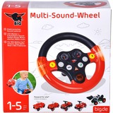 BIG Multi-Sound-Wheel Partes de juguetes, Volante rojo/Negro, Negro, Rojo