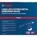 Bosch Expert 2608900398 Hoja para sierra recíproca Acero de alto carbono (HCS) 1 pieza(s), Hoja de sierra Hoja para sierra recíproca, Madera noble, Plástico, Madera, Madera con clavos, Acero de alto carbono (HCS), Azul, 17,5 cm, 5 - 7
