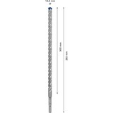 Bosch Expert Broca para martillo SDS plus-7X, Taladro Martillo perforador, Hammer drill bit, 1,4 cm, 365 mm, Concreto, Piedra, 30 cm