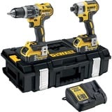 DEWALT Taladro atornillador percutor a batería DCK266P2 Set, 18V, 2 piezas, Martillo atornillador amarillo/Negro