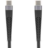 DeLOCK Cable USB 2.0, conector USB-C > conector USB-C con protección contra dobleces prolongada negro