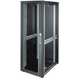 Digitus Armario de red de la serie Dynamic Basic - 600 x 800 mm (an. x pr.), Armario IT negro, Rack o bastidor independiente, 32U, 600 kg, Gestión de cables, Negro