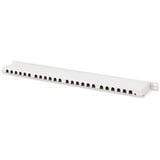 Digitus Panel de parcheo de alta densidad CAT 6A, clase EA, 24 puertos, Patch Panel gris