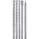 EINHELL Juego de cinceles y brocas SDS Max, 5 piezas, Juego de taladro y cincel 