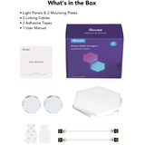 Govee Glide Hexa ProLight Panels paquete de 10, Luz de LED blanco, Luz de pared inteligente, Wi-Fi/Bluetooth, Multicolor, LED, Multi, 72 W