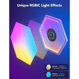 Govee Glide Hexa ProLight Panels paquete de 10, Luz de LED blanco, Luz de pared inteligente, Wi-Fi/Bluetooth, Multicolor, LED, Multi, 72 W