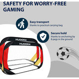 HUDORA Set de 2 porterías de fútbol Pop Up 