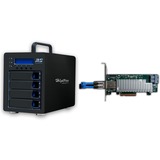 HighPoint RocketStor 6434TS External SAS/SATA RAID Tower, Caja de unidades negro