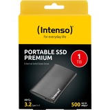 Intenso SSD externa Premium 1 TB, Unidad de estado sólido negro