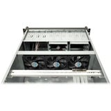 Inter-Tech IPC 4U-4129L Estante Metálico, Plata, Servidor de vivienda negro, Estante, Servidor, Metálico, Plata, ATX, EATX, micro ATX, Acero, 4U