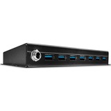 Lindy 43128 hub de interfaz 5000 Mbit/s Negro, Hub USB USB 3.2 Gen 1 (3.1 Gen 1) Type-A, 5000 Mbit/s, Negro, 0,8 m, 185 mm, 75 mm