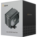 Ocypus Iota A40 Ventilador Dual, Disipador de CPU negro