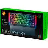 Razer BlackWidow V4 75%, Teclado para gaming negro