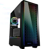 Sharkoon RGB LIT 200 Reacondicionado, Cajas de torre negro