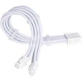 SilverStone Cable de extensión de fuente de alimentación SST-PP07E-EPS8W-V2, EPS 12V 8 pines (4+4), Cable alargador blanco