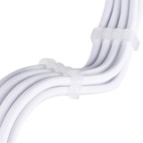 SilverStone Cable de extensión de fuente de alimentación SST-PP07E-EPS8W-V2, EPS 12V 8 pines (4+4), Cable alargador blanco