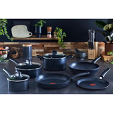 Tefal Set de sartenes Black Stone, 2 piezas, Juego de sartenes negro