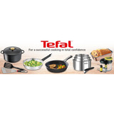Tefal Set de sartenes Black Stone, 2 piezas, Juego de sartenes negro