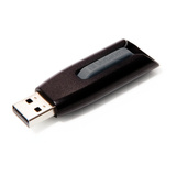 Verbatim V3 - Unidad USB 3.0 16 GB - Negro, Lápiz USB negro/Gris, 16 GB, USB tipo A, 3.2 Gen 1 (3.1 Gen 1), 60 MB/s, Deslizar, Negro, Gris
