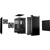 be quiet! PURE BASE 501 Black Midi Tower Negro, Cajas de torre negro, Midi Tower, PC, Negro, ATX, micro ATX, Mini-ITX, Acrilonitrilo butadieno estireno (ABS), Acero, 17,8 cm