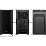 be quiet! PURE BASE 501 Black Midi Tower Negro, Cajas de torre negro, Midi Tower, PC, Negro, ATX, micro ATX, Mini-ITX, Acrilonitrilo butadieno estireno (ABS), Acero, 17,8 cm