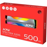ADATA SPECTRIX S20G 500 GB M.2 PCI Express 3.0 NVMe 3D NAND, Unidad de estado sólido aluminio, 500 GB, M.2, 2500 MB/s